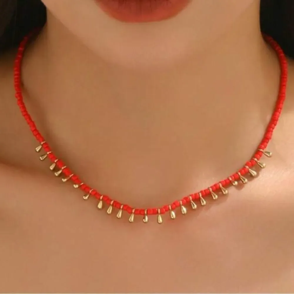 Boho Beaded Necklace S949